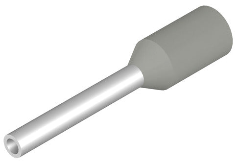WEI H0,14/10 GR SV Aderendhülse grau mit Kunststoffkragen