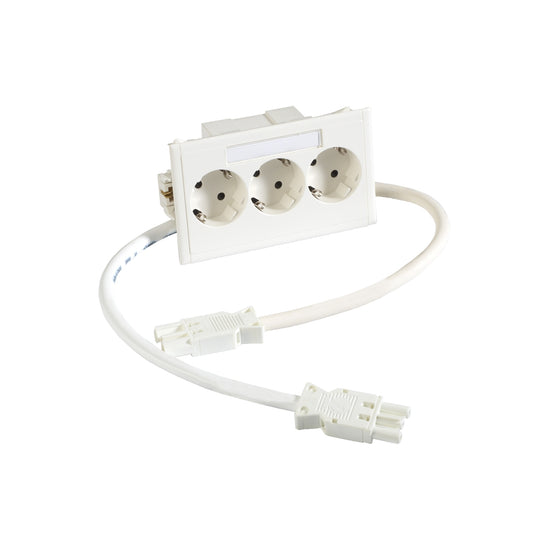 SE 5940201 Steckdose 3-fach KS Kabel 2x0