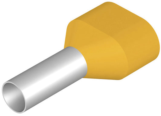 WEI H6,0/23D ZH GE Aderendhülse, 6 qmm, 12 mm, Farbcode: DIN, gelb