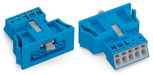 WAGO 890-2105 Buchse Snap-In-Ausführung 5-polig 0,25 - 1,5 qmm blau
