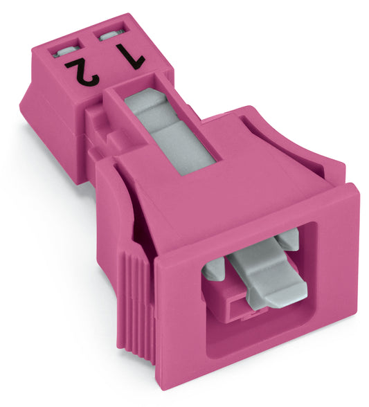 WAGO 890-782 Buchse Snap-In-Ausführung 2-polig 0,25 - 1,5 qmm pink