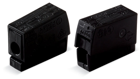WAGO 224-104 Leuchtenklemme schwarz 1-2,5qmm