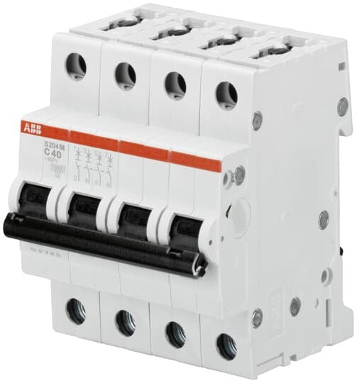 ABB S204M-C63 Sicherungsautomat C-Char.,10kA,63A,4P