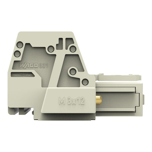 WAGO 831-3106/107-000 1-Leiter-Federleiste,100% fehlsteck- geschützt,Schraubflan