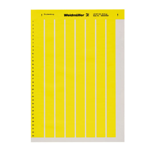 WEI LMMT 300 20/8 GE Klebeetikett 20,32x8,46mm ge