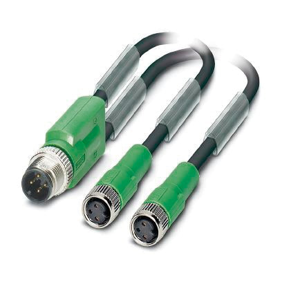 PHO SAC-3P-M12Y/2X0,6-PUR/M8FS Sensor-Aktor-Kabel 2x3p
