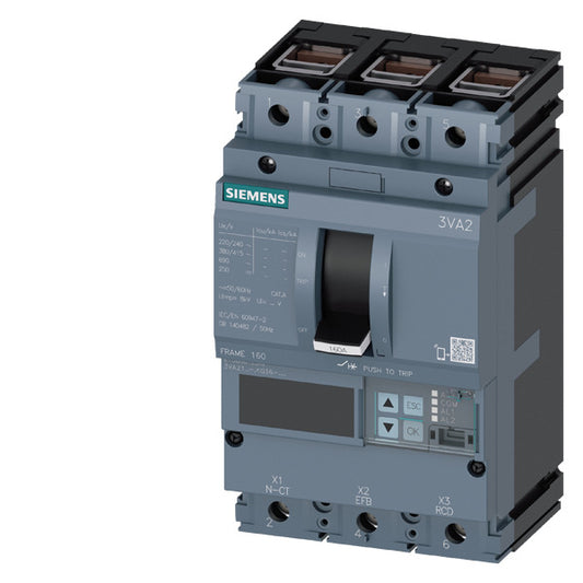SIEM 3VA2125-5KQ36-0AA0 Leistungsschalter 3VA2 ICU=55kA @ 415V IN=25A Überlastsc