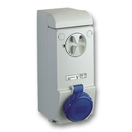 SE 83093 Wandsteckdose Verrieg. Ip65 32A 230V 4P