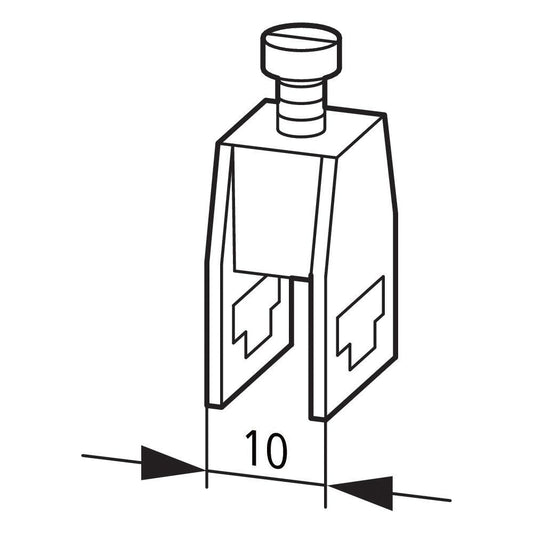 MOE AK16 Klemmen für Lasche 10x3mm Kupferschiene