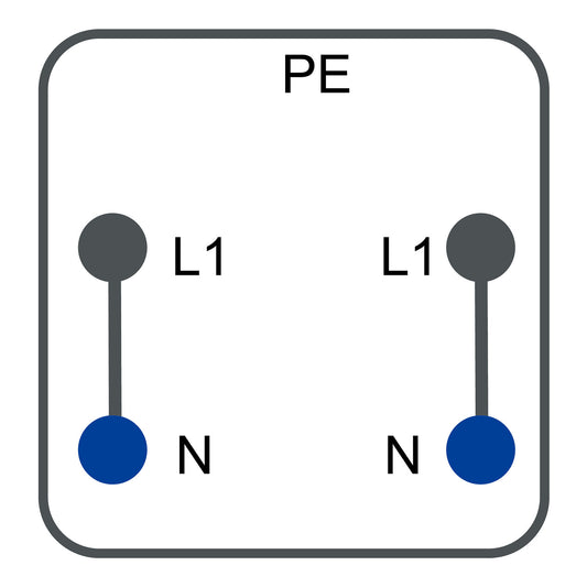 SE KBC16DCF21 Abgangsadapter, variabel, 16A, L+N+PE,