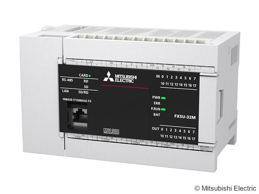 MIT FX5U-32MT/DSS SPS, FX5U CPU DC24V, 16 Eingänge, 16xTransistor, Source, 3xAna