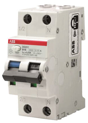 ABB DS201 M B16 A30 DS201MA-B16/0,03 FI/LS-Schalter 10kA, 1P+N, Typ A, B 16, 30m