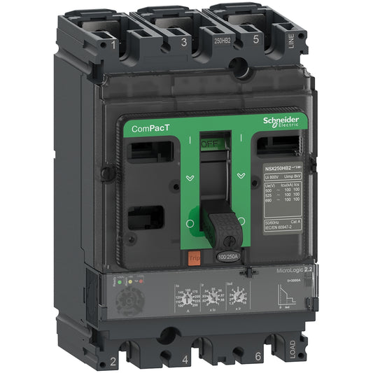 SE C25F32D160 Kompaktleistungsschalter ComPacT NSX250F mit Micrologic 2.2 3P3D 5