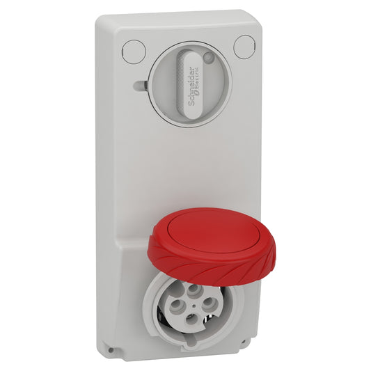 SE 82085 Anbausteckdose Verrieg. Ip65 16A 400V 4P