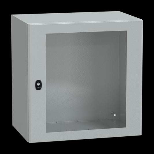 SE NSYS3D6640T Wandschrank 7035 600x600x400 Sichttür