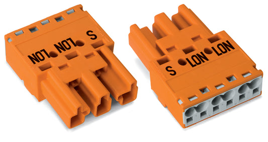 WAGO 770-1353 Stecker 0,5-4 qmm orange