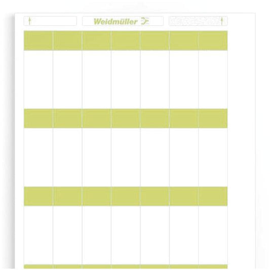 WEI LM WO 25/68 GE Kabelmarkierer, Etikett, 68 x 25 mm, Polyesterfilm, gelb