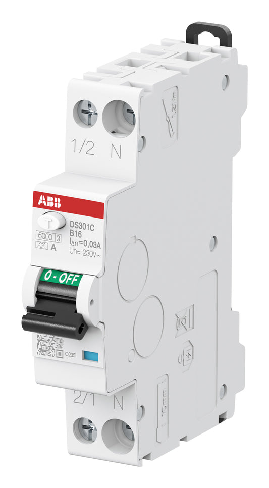 ABB DS301CC10A30 DS301CA-C10/0,03 FI/LS-Schalter 6kA 1P+N 2CSR255163R1104