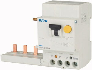 MOE FBSMV-63/4/03-A FI-Auslöseblock für FAZ 63A 4p 300mA Typ A