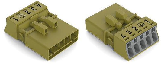 WAGO 890-275/073-000 Stecker ohne Zugentlastungsgehäuse 5-polig, hellgrün