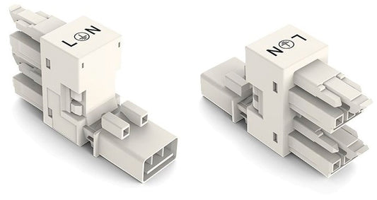 WAGO 890-684 h-Verteiler zur Abgangsverdopplung 1 x Stecker / 2 x Buchse 3-polig