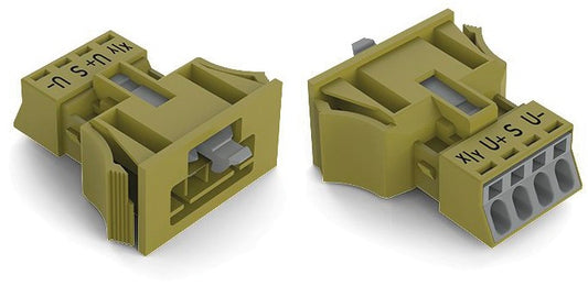 WAGO 890-774/071-000 Stecker Snap-In-Ausführung 4-polig hellgrün