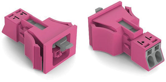WAGO 890-782/080-000 Buchse Snap-In 2-P. mit VK, pink