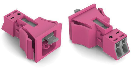 WAGO 890-782/082-000 Buchse Snap-In-Ausführung 2-polig pink