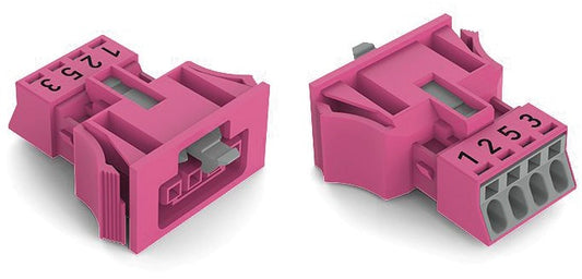 WAGO 890-784/081-000 Buchse Snap-In-Ausführung 4-polig, pink