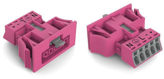 WAGO 890-785/082-000 Buchse Snap-In-Ausführung 5-polig, pink