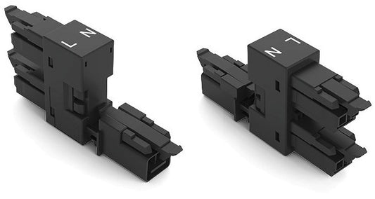 WAGO 890-1636 h-Verteiler zur Abgangsverdopplung 1 x Stecker / 2 x Buchse 2-poli