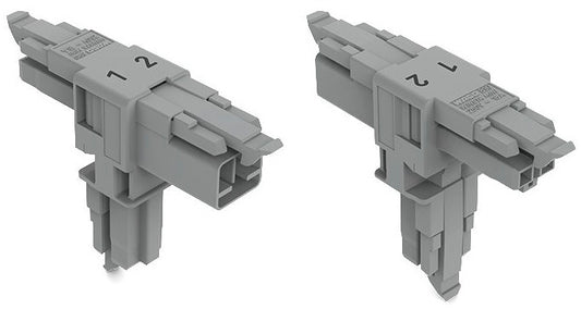 WAGO 890-1701 T-Verteiler 2-P. 3 VK Kod.B grau