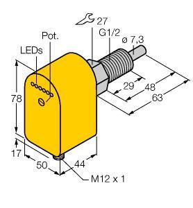 TURC FCS-GL1/2A4P-AP8X-H1141 Strömungssensor Eintauchsensor mit integrierter Aus