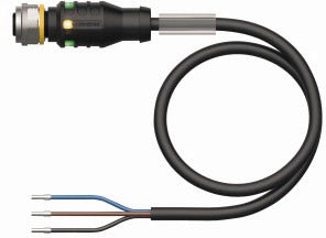 TURC RKC4T-P7X2-10/TXL Sensor-/Aktorltg. PUR 3adrig 10M M12 BU ger 4pol.  2xLED