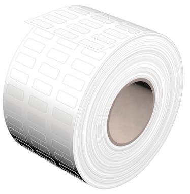 WEI THM MT30X 15/6 WS Gerätemarkierer, Etikett, 15 x 6 mm, Polyesterfilm, weiß