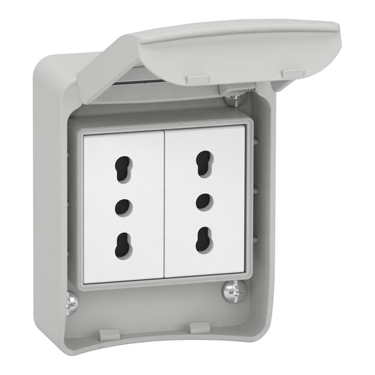 SE 81139 Steckdose 2Fach 16A 230V 65X85Mm Ip55 It