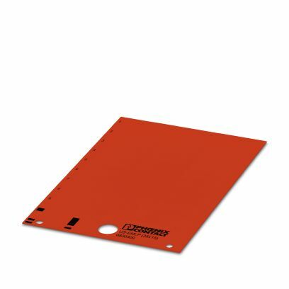 PHO US-EMLP (35X15) RD Kunststoffschild Karte rot