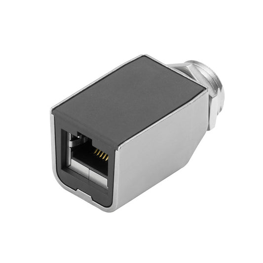 WEI IE-AD-M12XRJ45-180 Adapter, RJ45, M12, Cat.6A / Class EA (ISO/IEC 11801 2010