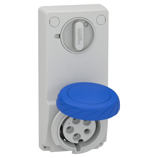 SE 82092 Anbausteckdose Verrieg. Ip65 32A 230V 3P