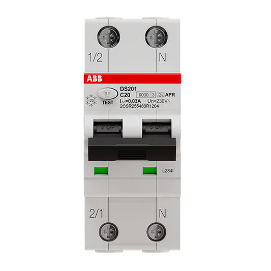 ABB DS201 C20 APR30 DS201A-C20/0 1P+N