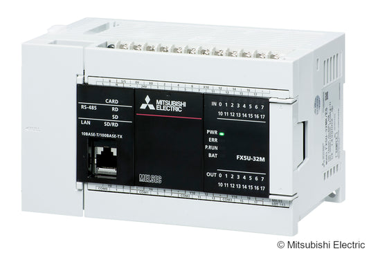 MIT FX5U-32MR/ES SPS FX5U CPU AC100-240V,16 Eingänge DC24V,16xRelais,3xAnalog,Et