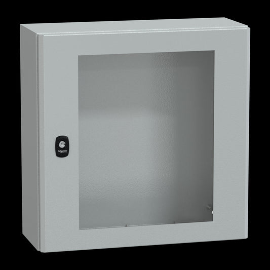 SE NSYS3D5520T Wandschrank, HxBxT=500x500x200mm, Tür transparent, RAL7035