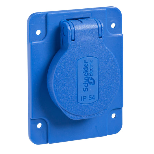 SE PKS61B Schukosteckdose Blau 65X85Mm Ip54