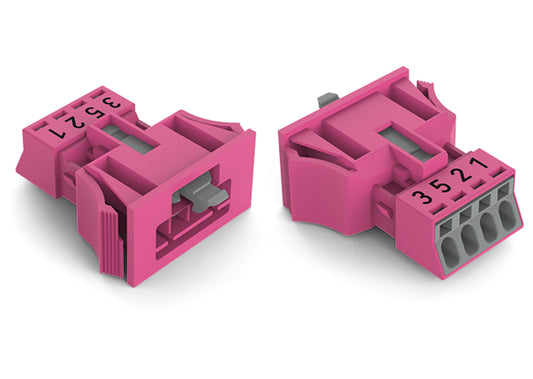 WAGO 890-794/081-000 Stecker Snap-In-Ausführung 4-polig pink