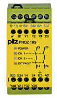 PILZ 774073 PNOZ 16S 110VAC 24VDC 2n/o 2so