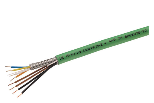 SIEM 6XV1870-2J Ind. Ethernet Hybrid Cable 2x2+4x0,34