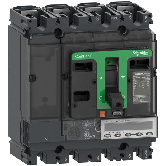 SE C10V46E040 Kompaktleistungsschalter ComPacT NSX100HB1 mit Micrologic 6.2 E 4P
