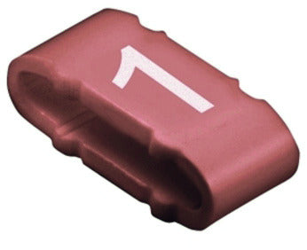 WEI CLI M 2-4 BR/WS 1 MP Kabelmarkierer, 4 x 11,3 mm, PVC, weich, ohne Cadmium,