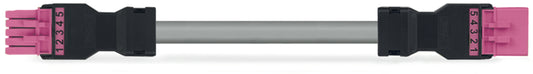 WAGO 891-8995/005-107 Verbindungsleitung Buchse-Stecker 5-polig, pink