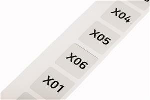 WAGO 210-854 BMK Schild 28x28mm silber 500/Rolle